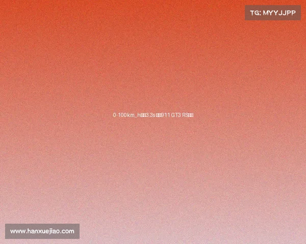 0-100km_h加速3.3s 全新911 GT3 RS官图 0-100km_h加速3.3s 全新911 GT3 RS官图